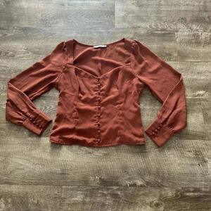 Abercrombie and Fitch long sleeve blouse size Medium